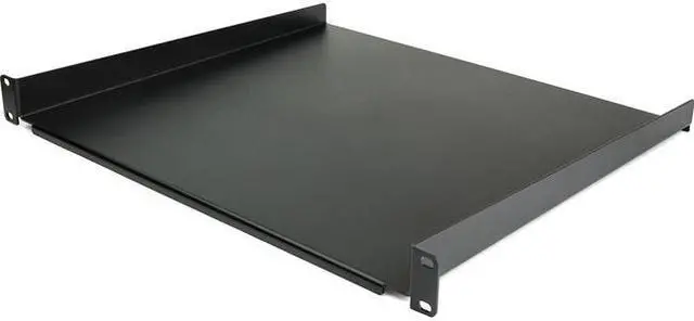 Alt view image 2 of 3 - StarTech.com CABSHELF116 1U Server Rack Shelf - 16" Deep - Cantilever Rack Shelf for 19" Network Equipment (CABSHELF116)