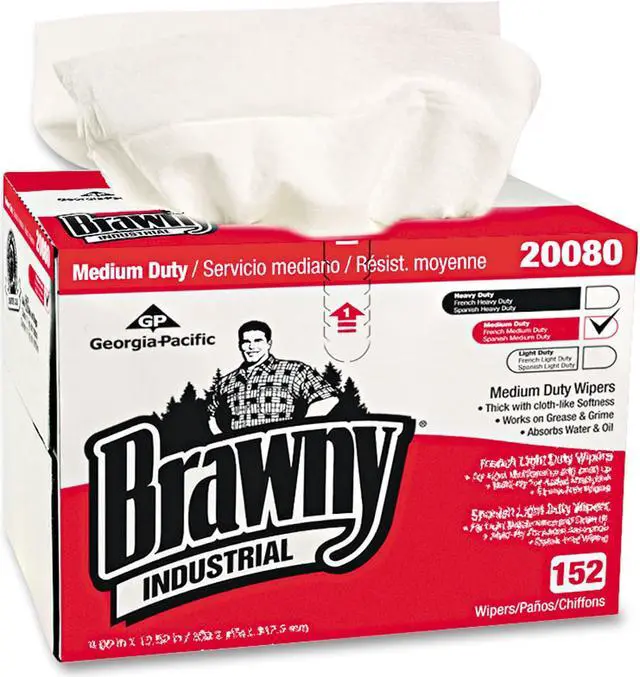 Alt view image 6 of 10 - GEORGIA-PACIFIC 20080/03 Disposable Wipes, 12-1/2" x 16-5/16", 152 Sheets/ Pack