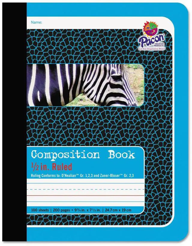Alt view image 4 of 18 - Pacon 2425 Composition Book 100 Sheet - Ruled - 9.75" x 7.50" - 1 Each