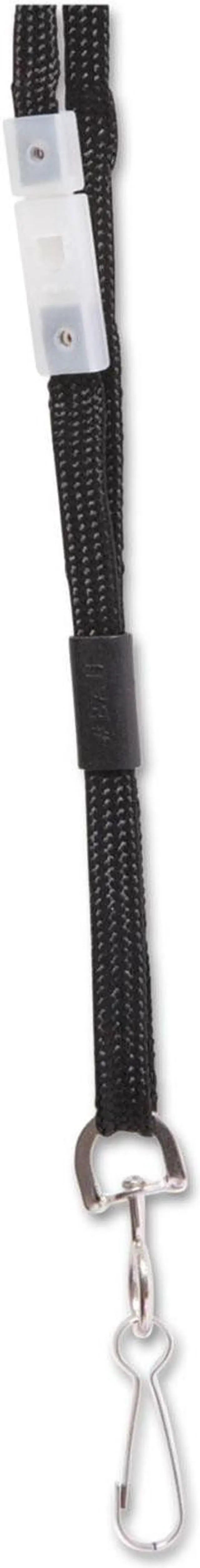 Alt view image 20 of 20 - Baumgartens Breakaway Lanyard w/ Hook 36" Black 65509