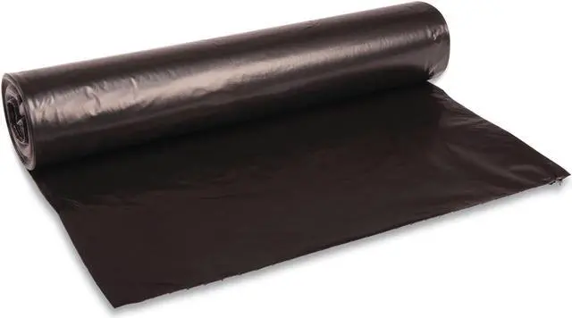 Alt view image 3 of 3 - Boardwalk Low Density Repro Can Liners 40x48 40-45 gal 1 mil Black 10/Roll 10Rl