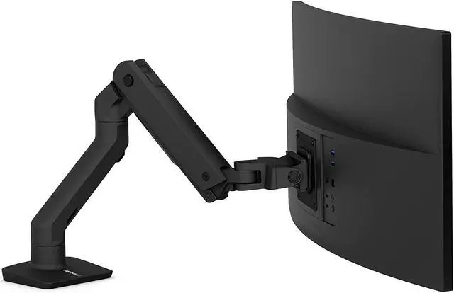 Alt view image 7 of 19 - Ergotron HX Ultrawide Monitor Arm Desk Mount Screens 20-42 lbs Matte Black