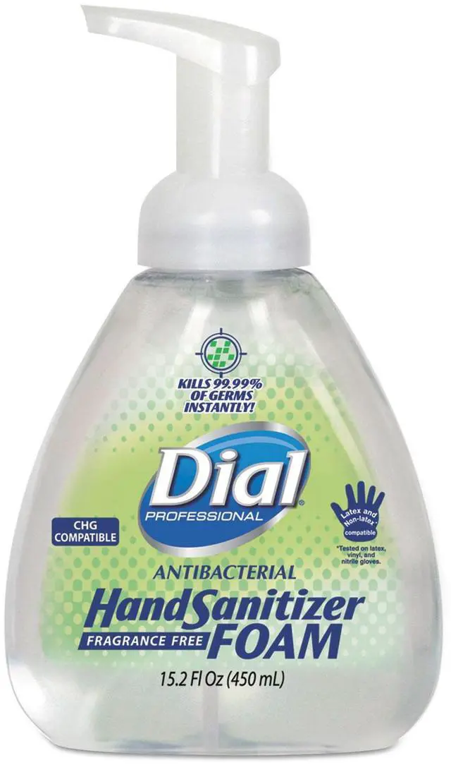 Alt view image 5 of 16 - Dial. Professional 06040 Antibacterial Foaming Hand Sanitizer, 15.2 oz. Pump Bottle