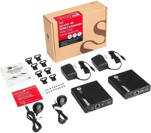 Alt view image 16 of 16 - SIIG AC CEH26M11S1 ipcolor 4K HDMI 2.0 Extender Daisy Chain Transmission Kit