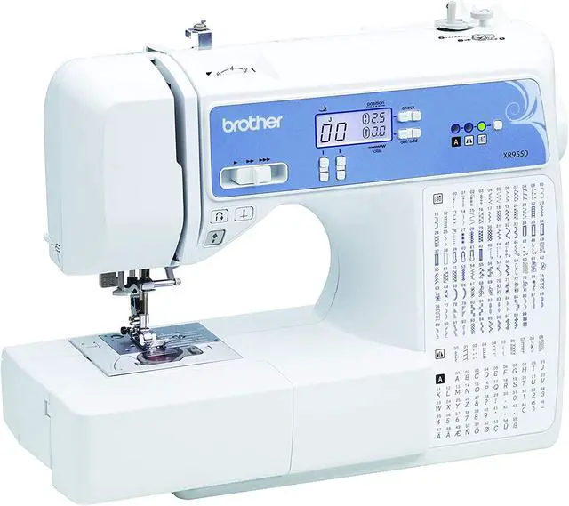 Alt view image 5 of 5 - Brother XR9550 165 Utility LCD Wide Table Sewing and Quilting Machine