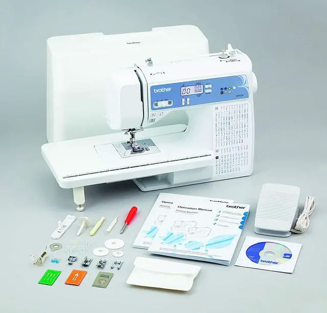 Alt view image 4 of 5 - Brother XR9550 165 Utility LCD Wide Table Sewing and Quilting Machine