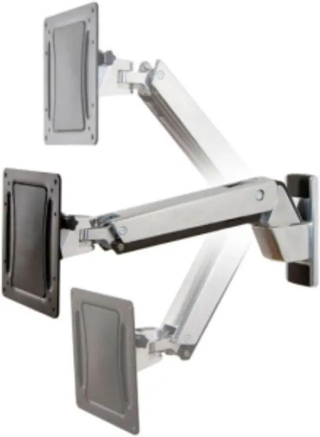 Alt view image 7 of 14 - Ergotron - 45-296-026 - Ergotron Mounting Arm for Flat Panel Display - Polished Aluminum, Black - 30 to 55 Screen