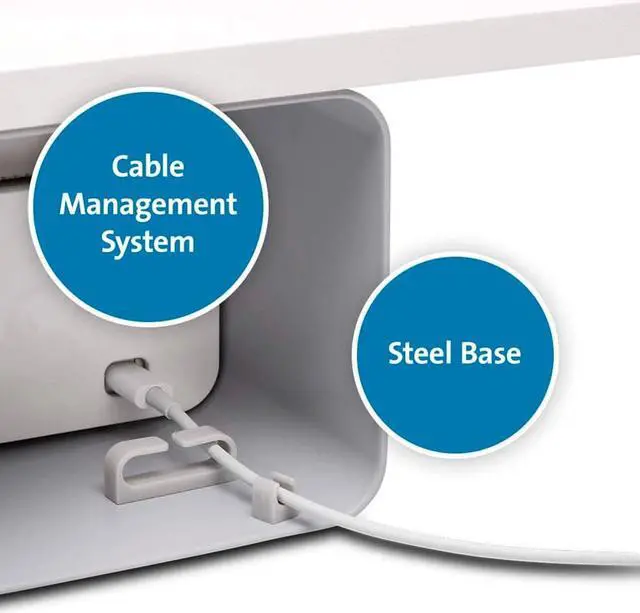 Alt view image 10 of 13 - Kensington FreshView Wellness Monitor Stand w/ Air Purifier 22.5" White K55460WW