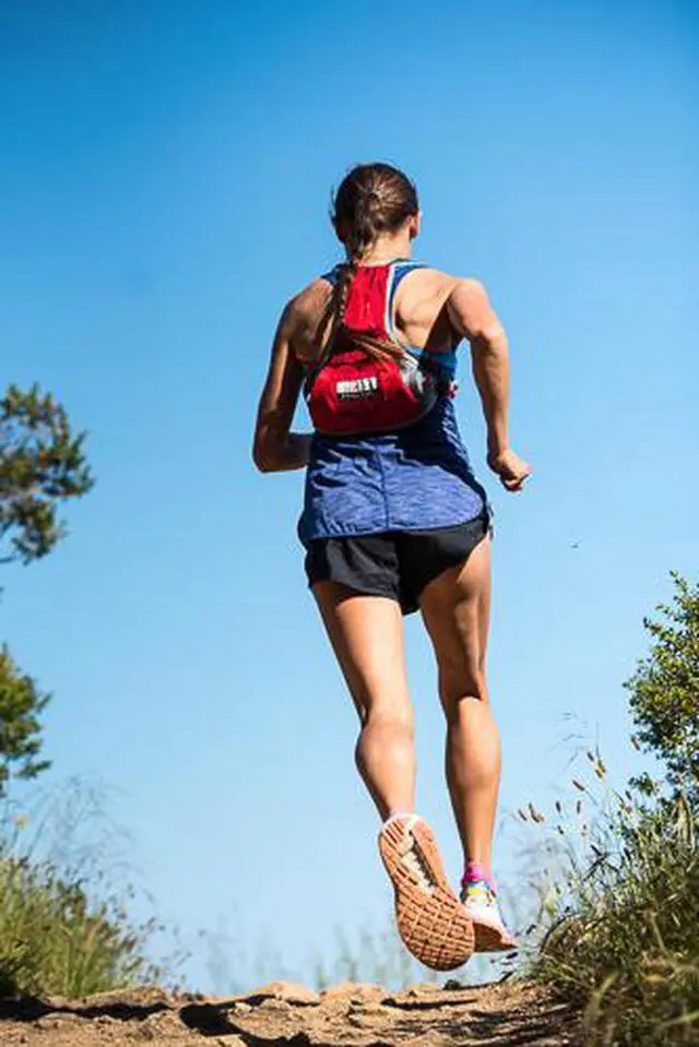 Alt view image 8 of 10 - Ultraspire Revolt Hydration Race Vest 550mL UltraFlask Water Bottle Included Red