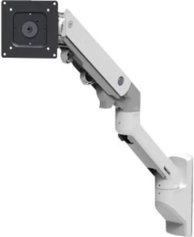 Alt view image 10 of 12 - EROGOTRON HX Wall Mount Monitor Arm, White, 45-478-216
