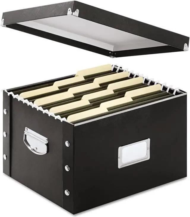 Alt view image 7 of 7 - Snap-N-Store Snap N Store Storage Box Letter/Legal 16 1/4 x 9 3/4 x 13 1/4 Black