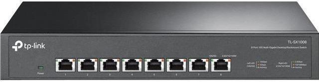 Alt view image 8 of 12 - TP-Link TL-SX1008 | 8 Port 10G/Multi-Gig Unmanaged Ethernet Switch | Desktop/Rackmount | Plug & Play | Sturdy Metal Casing | Limited Lifetime Protection | Speed Auto-Negotiation