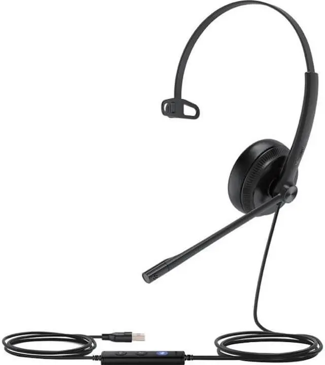Alt view image 9 of 9 - Yealnik YEA-UH34-LITE-MONO-UC Lite Mono UC USB wired headset
