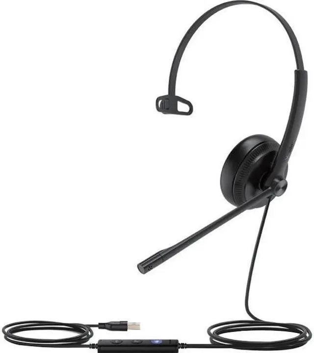 Alt view image 11 of 17 - Yealink UH34-LITE-MONO-TEAMS Lite Mono Teams USB wired headset - Black