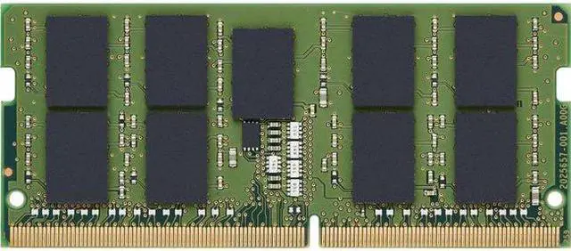 Alt view image 2 of 3 - Kingston 32GB DDR4 SDRAM Memory Module - For Mobile Workstation - 32 GB - DDR4-3200/PC4-25600 DDR4 SDRAM - 3200 MHz Dual-rank Memory - CL22-1.20 V- ECC - Unbuffered - 260-pin - SoDIMM - KTL-TN432E/32G