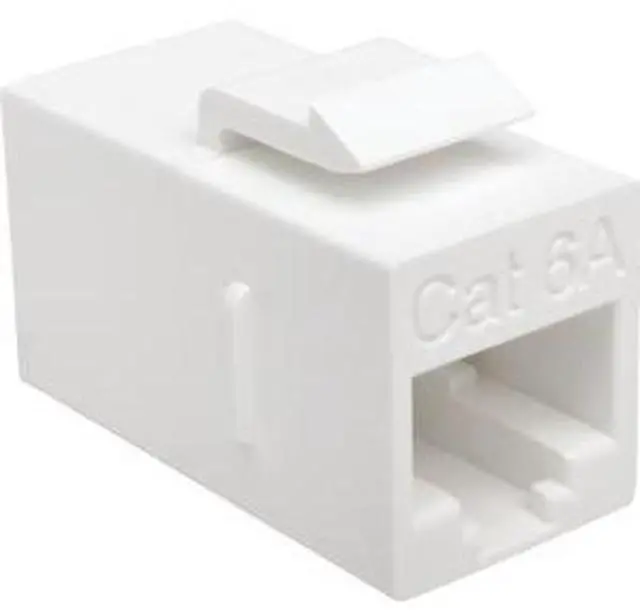 Alt view image 4 of 8 - Tripp Lite Cat6a Straight-Through Modular In-Line Snap-In Coupler (RJ45 F/F)