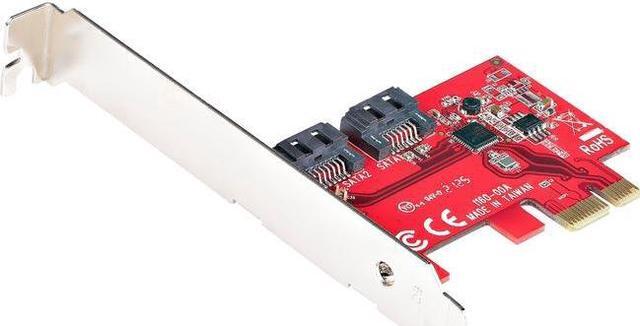 Main image of StarTech 2P6G-PCIE-SATA-CARD SATA PCIe Card, 2 Port PCIe SATA Expansion Card, 6Gbps SATA, PCI Express to SATA Adapter, Non-RAID, PCIe to SATA Converter