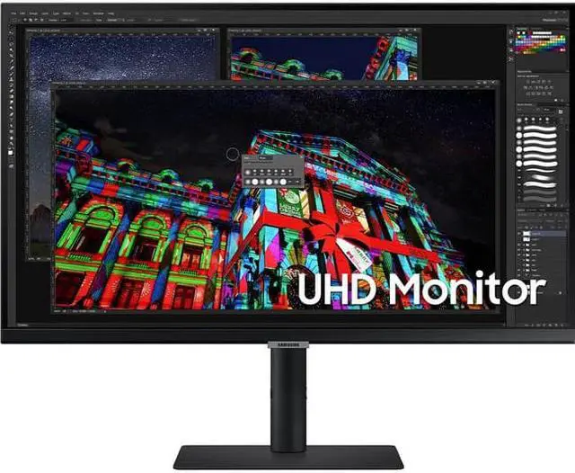 Main image of Samsung S27A804NMN 27" 4K UHD LCD Monitor - 27" Class - 3840 x 2160 - 60 Hz Refresh Rate - HDMI - DisplayPort - USB Hub