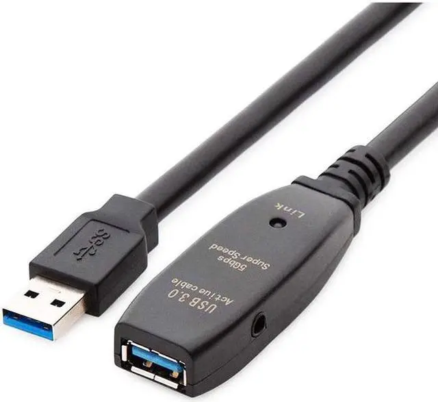 Main image of 4xem 4X3302A230M Black 30M Active USB 3.0 DC Power Input Extension Cable