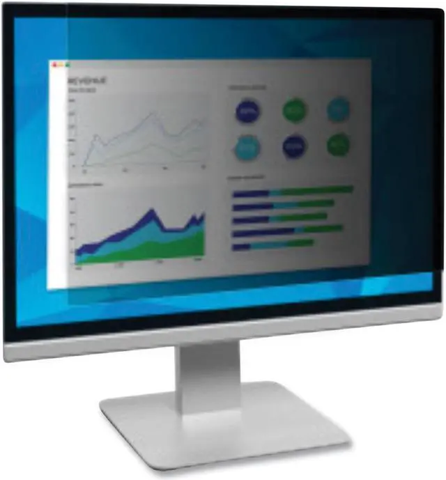 Alt view image 2 of 3 - 3M Privacy Filter for 49in Full Screen Monitor, 32:9, PF490W3E Black, Matte - For 49" Widescreen LCD Monitor - 32:9 - Scratch Resistant, Fingerprint Resistant, Dust Resistant