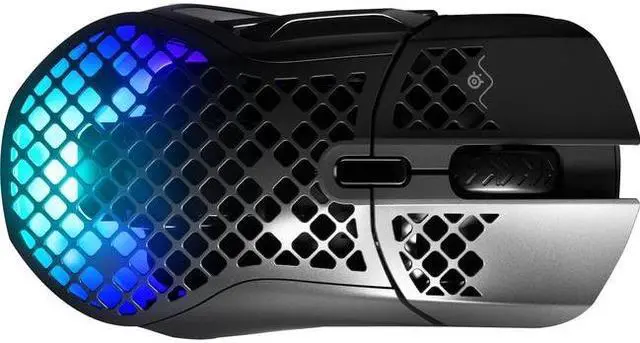 Alt view image 7 of 20 - SteelSeries Aerox 5 Wireless - Lightweight Wireless Gaming Mouse - 18000 CPI -- TrueMove Air Optical Sensor - Ultra-lightweight Water Resistant Design – 180+ Hour Battery Life