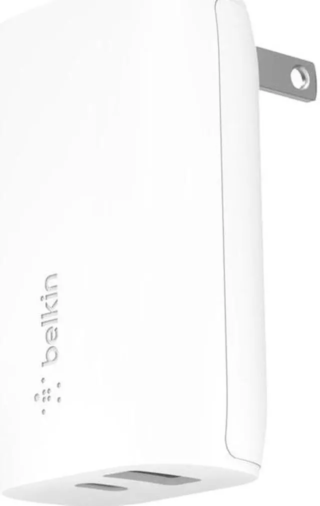 Main image of BELKIN WCB008dqWH BOOST CHARGE White USB-C PD + USB-A Wall Charger 32W