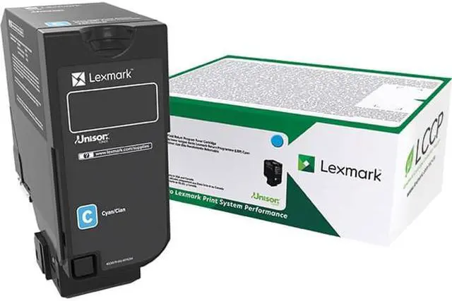 Alt view image 8 of 8 - Lexmark 74C0HCG TAA High Yield Return Program Toner Cartridge - Cyan