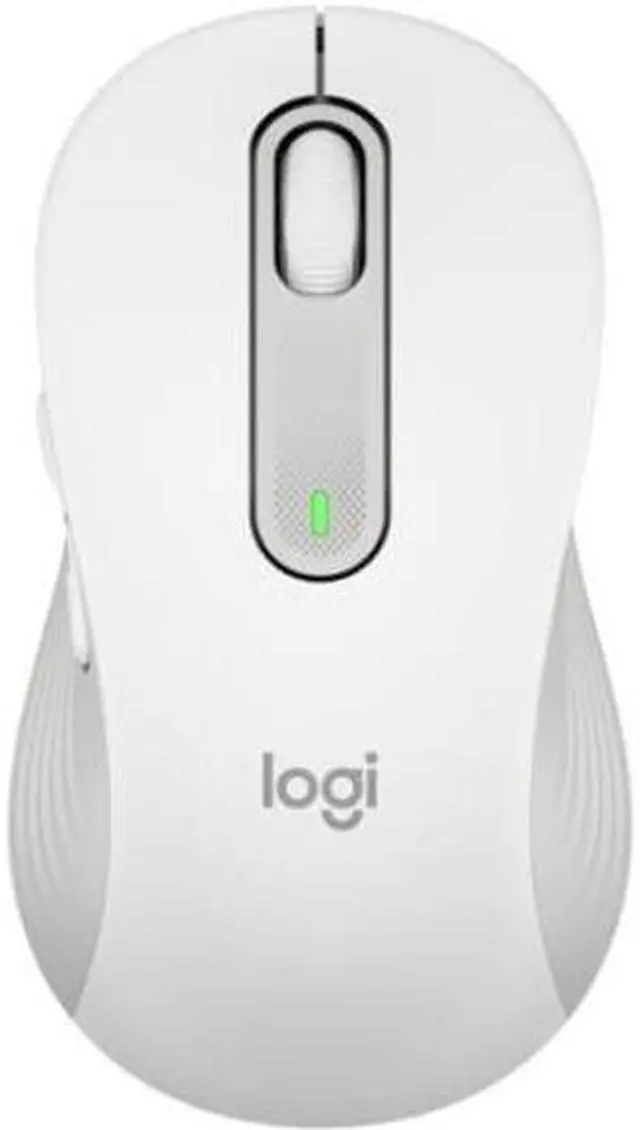 Alt view image 2 of 11 - Logitech Signature M650 Mouse - Wireless - Bluetooth/Radio Frequency - Off White - USB - 4000 dpi - Scroll Wheel - Medium Hand/Palm Size - Right-handed Only