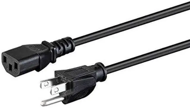 Alt view image 8 of 8 - Monoprice Power Cord - 8 Feet - Black | NEMA 5-15P to IEC-320-C13, 18AWG, 10A, SVT, 125V