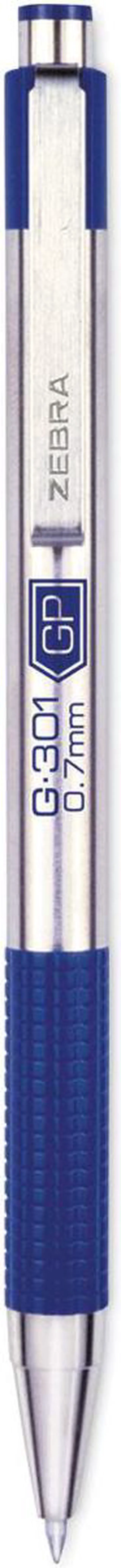 Alt view image 10 of 12 - Zebra Pen Retractable Gel Pen, Medium 0.7 mm, Blue PK2, 41322