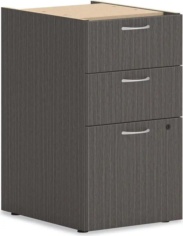 Alt view image 5 of 5 - HON Mod 15" Pedestal Slate Teak PLPSBBFLS1