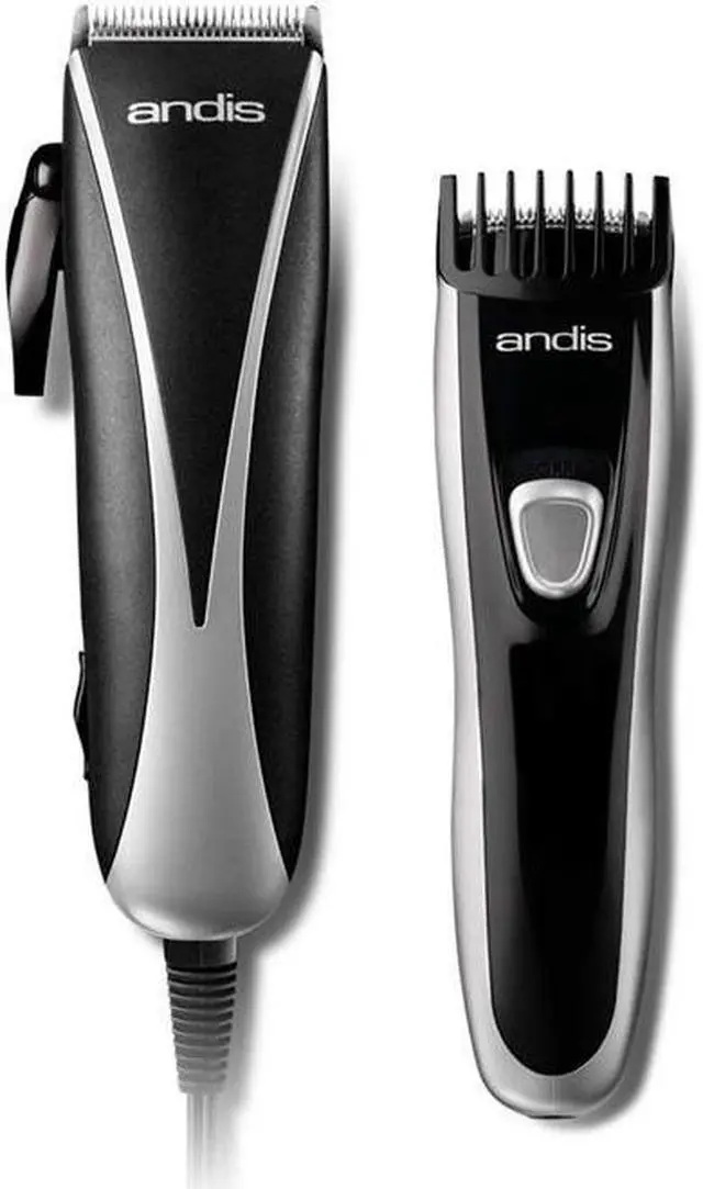 Alt view image 3 of 8 - Andis PM-10 Ultra Clip Adjustable Blade 10-Piece Home Haircut Kit, Black/Silver