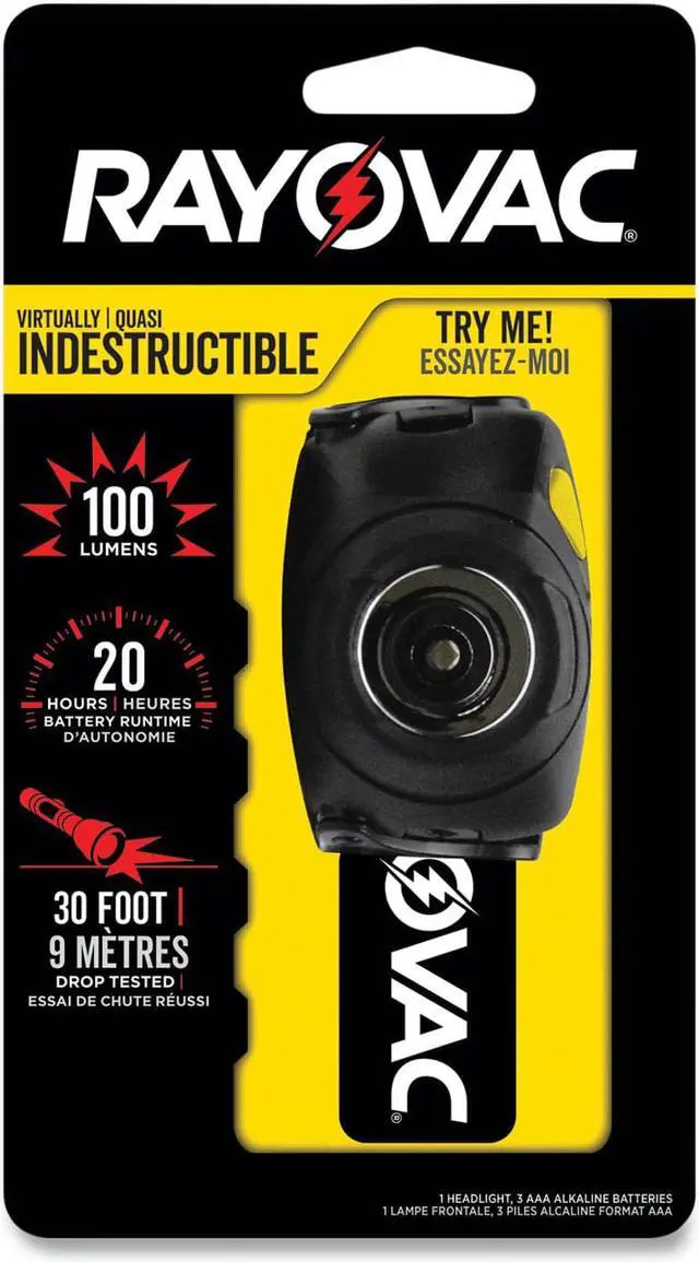 Alt view image 8 of 11 - RAYOVAC DIYHL3AAA-BTA Led Headlamp,w/ Cloth Straps