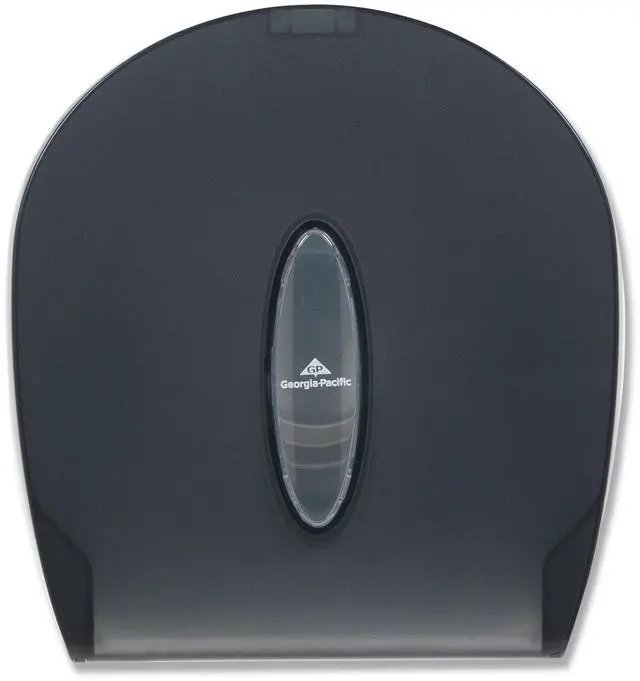 Alt view image 9 of 15 - Georgia Pacific 59009 Jumbo Jr. Bathroom Tissue Dispenser, 11.29" x 10.61" x 5.39", Translucent Smoke
