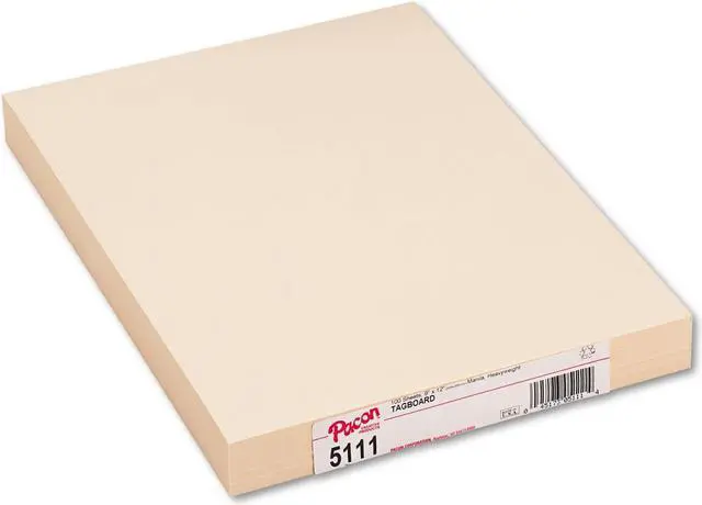 Main image of PACON CORPORATION PAC5111 HEAVYWEIGHT MANILA TAGBOARD 9 INCHX 12 INCH