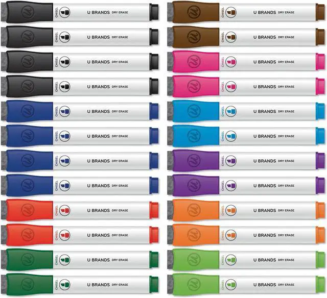 Main image of U Brands Marker,Dry Erase,Chls,Ast 2929U0012