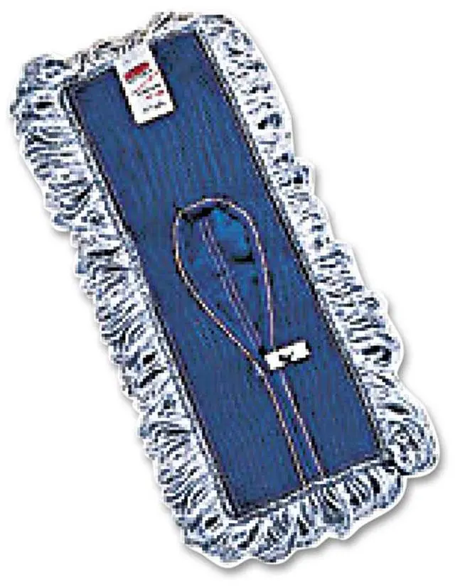 Alt view image 6 of 15 - Rubbermaid Commercial Finish System Replacement Mop Head 18 x 5 Rayon/Synthetic White E052
