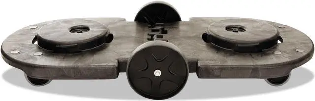 Alt view image 10 of 13 - Rubbermaid Commercial Tandem Dolly Two-Container 300lb Capacity 20 1/4w x 45d x
