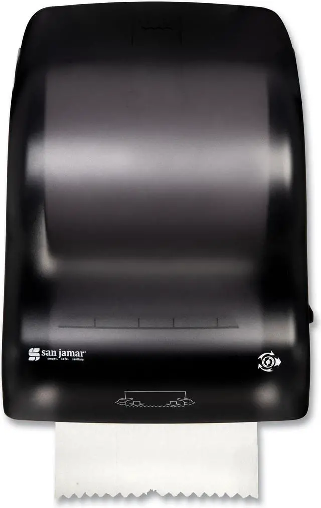 Alt view image 2 of 5 - San Jamar Simplicity Mechanical Roll Towel Dispenser 15.25" x 13" x 10.25" Black