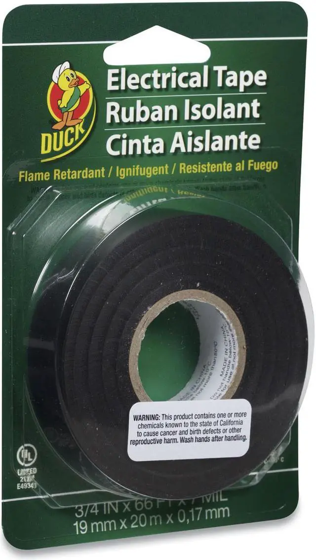 Alt view image 2 of 3 - Pro Electrical Tape, 3/4" x 66 ft, 1" Core, Black DUC551117