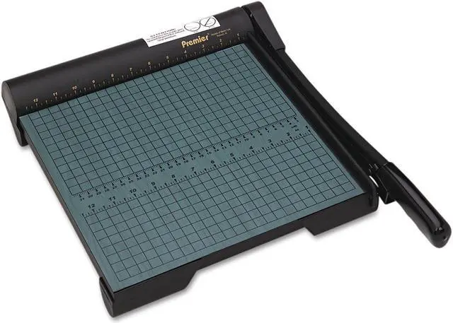 Alt view image 8 of 14 - Premier The Original Green Paper Trimmer 20 Sheets Wood Base 12 1/2"x 12" W12