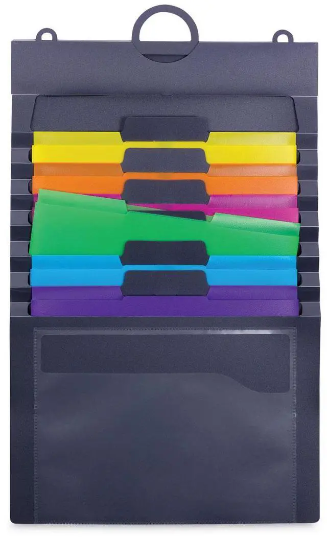 Alt view image 6 of 20 - Smead Organizer,Wall,6pckt,Gy 92060
