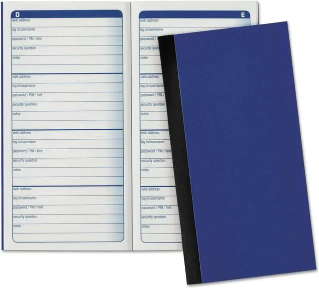 Alt view image 5 of 9 - Adams Password Journal 3 1/4 x 6 1/4 192 Entries APJ99