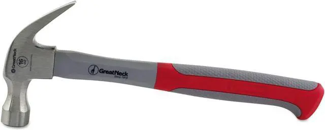 Alt view image 5 of 5 - Great Neck 16oz Claw Hammer w/High-Visibility Orange Fiberglass Handle HG16C