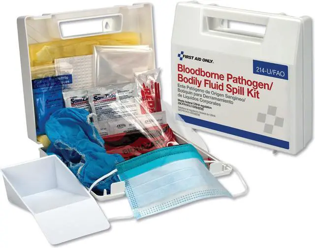 Alt view image 3 of 4 - FIRST AID ONLY 3XKW9 Biohazard Spill Kit,Carrying Case,White