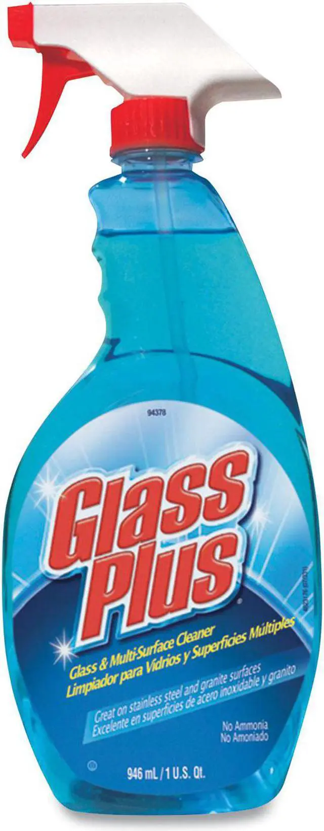 Alt view image 3 of 3 - Glass Plus Glass Cleaner 32 oz. Blue   94378