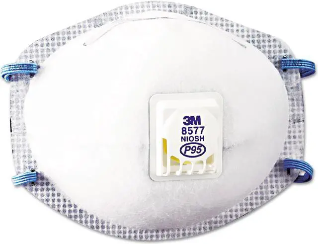 Alt view image 6 of 8 - C-Respir Mask P95 Maint Free Whi 10/Box 8577