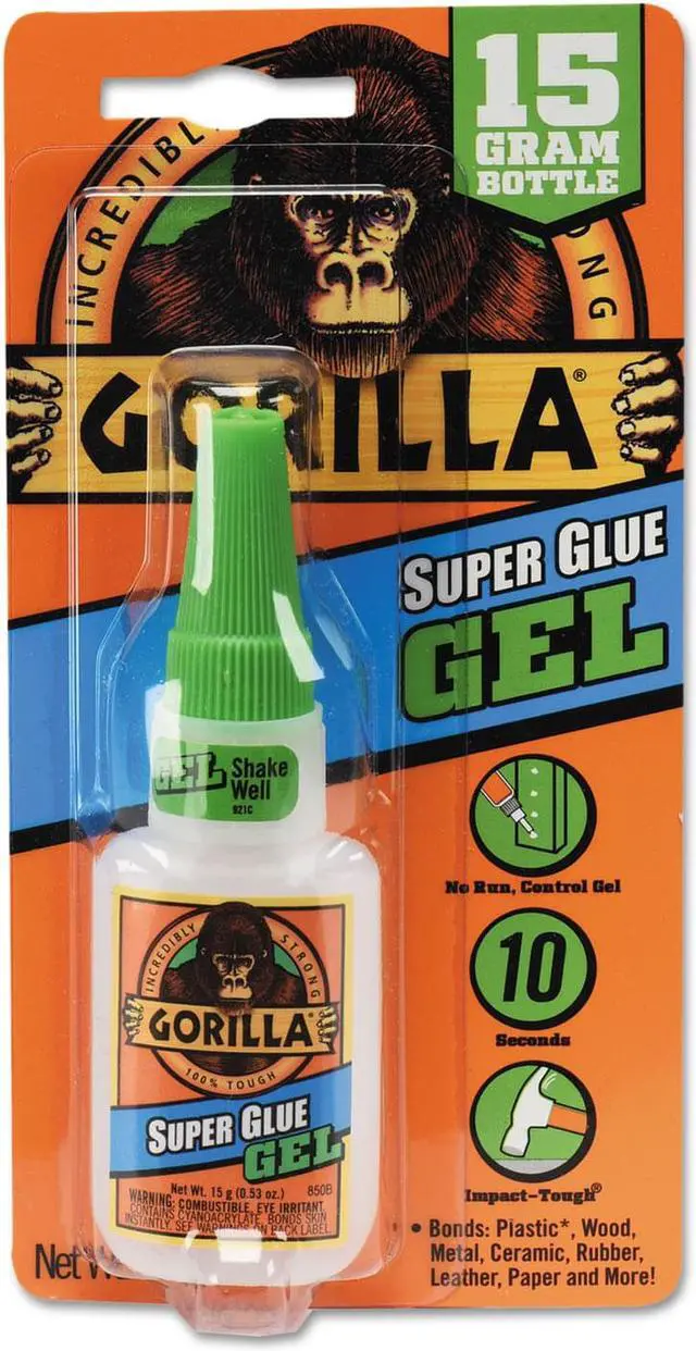 Alt view image 9 of 20 - Gorilla Super Glue Gel - 0.53 oz - 1 Each - Clear - OEM