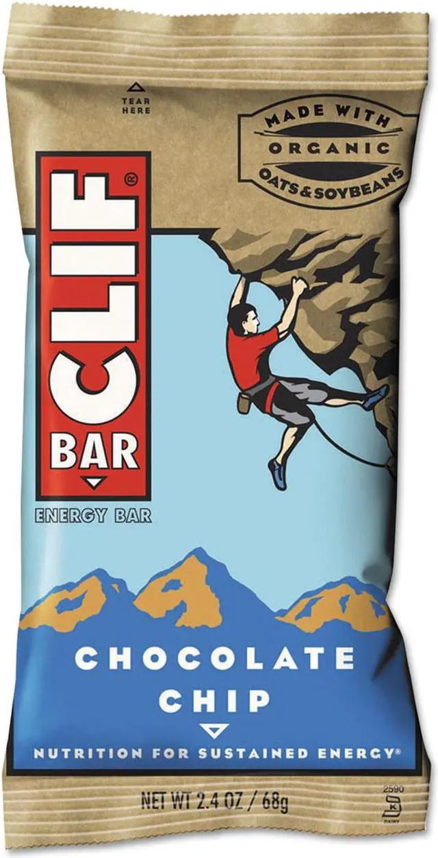 Alt view image 9 of 19 - CLIF Bar Energy Bar Chocolate Chip 2.4oz 12/Box 160004