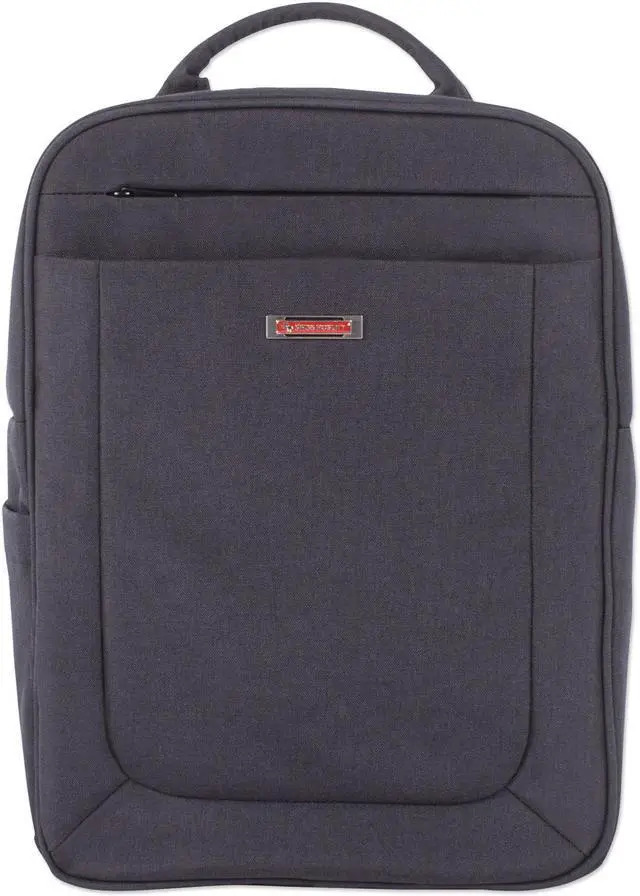 Alt view image 10 of 12 - Swiss Mobility Charcoal Cadence - backpack Double Compartment Model BKP1012SMCH